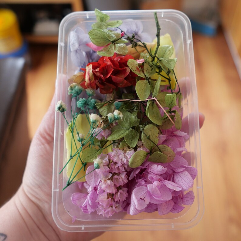 1 box of dry flowers uv resin art epoxy resin art nail art Etsy