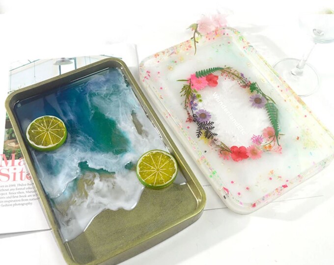 Big Rolling Tray Mold, Deep Dish Long Tray Mold, Rectangle Tray Mold, Makeup Serving Tray Mold