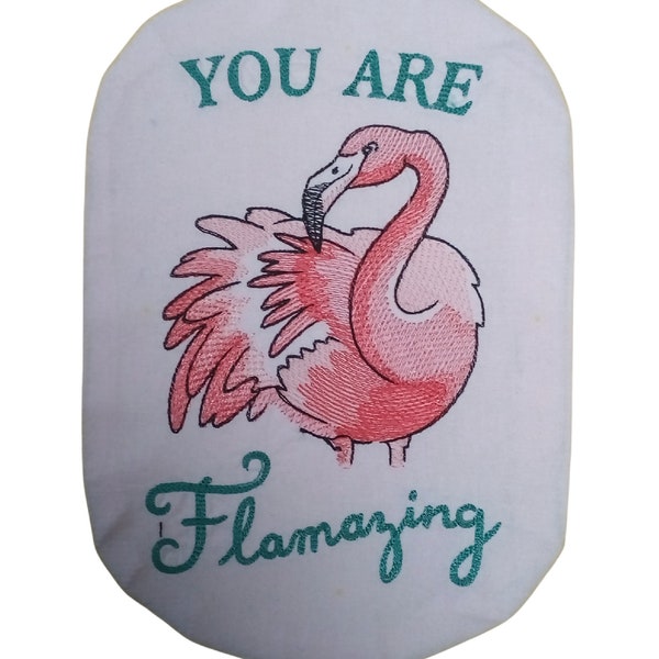 Stoma Bag Cover, Flamazing, Flamingo