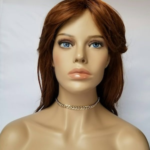 Curb Chain Choker, Chain Choker Necklace,  Silver Choker, Chain Choker, Chokers