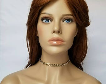 Curb Chain Choker, Chain Choker Necklace,  Silver Choker, Chain Choker, Chokers