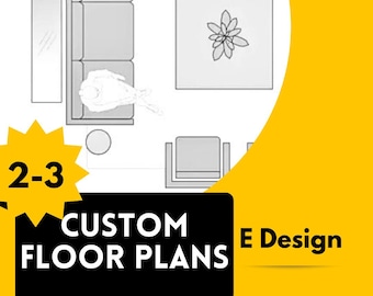 Custom 2D Floor Plan Design: Furniture Layout, Spatial Planning