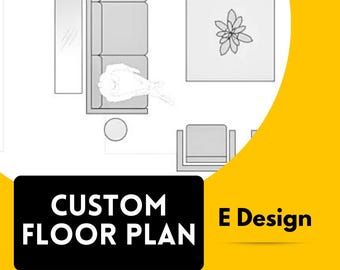 Custom 2D Furniture Layout & Floor Plan: Virtual Interior Design