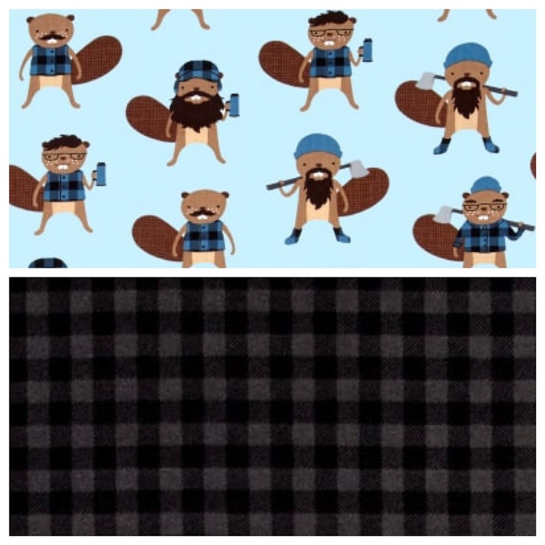 Ariene Dress in Lumberjack Beaver Fabric
