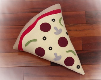 Pizza Pillow, Pizza Slice Pillow, Food Pillow, Toy Pillow, 3D Pillow