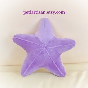 Starfish Shaped Pillow, Toy Pillow, 3D Pillow, Nautical Decor, Beach House Decor, Aqua, Pink pillow Lavender