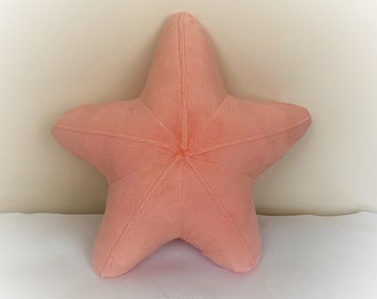 Starfish Shaped Pillow, Toy Pillow, 3D Pillow, Nautical Decor, Beach House Decor, Aqua, Pink pillow