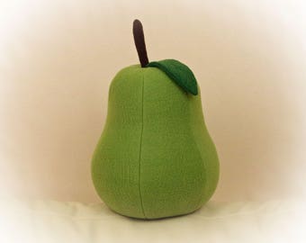 Pear Pillow, Food Pillow, Toy Pillow, 3D Pillow