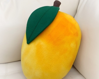 Mango Pillow, Food Pillow, Toy Pillow, 3D Pillow