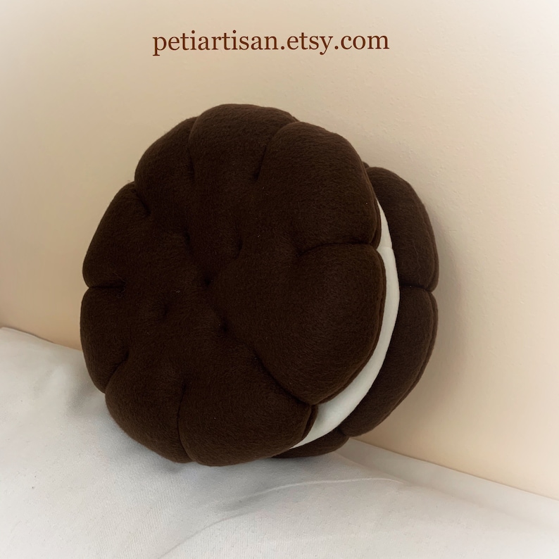 Cookie Pillow Sandwich CookieFood Pillow Doughnut Pillow Etsy