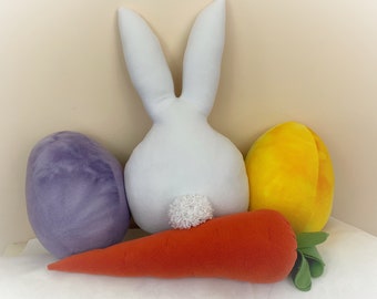 Easter Egg Pillow, Easter Carrot Pillow, Easter Bunny Pillow, Easter Pillow Collection