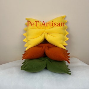 Pasta Pillow, Tortellini Pillow, Farfalle Pillow, Ravioli Pillow