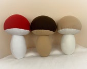 Mushroom Pillow, Food Pillow, Toy Pillow, 3D Pillow