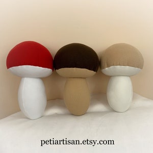 Mushroom Pillow, Food Pillow, Toy Pillow, 3D Pillow