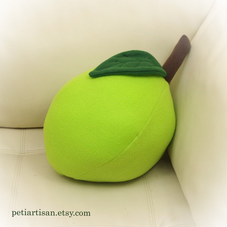 Lemon Pillow, Lime Pillow, Food Pillow, Fruit Pillow, Toy Pillow, 3D Pillow, Beach House Decor Lime