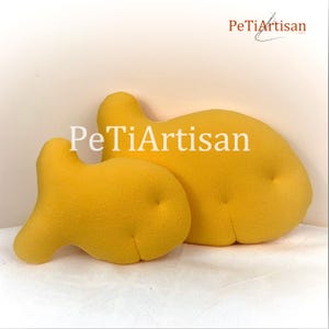 Goldfish Cracker Pillow, Biscuit Pillow, Cracker Pillow, Food Pillow