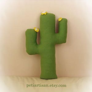 Cactus Pillow, Saguaro Cactus Pillow, Prickly Pear, Toy Pillow, Cacti Pillows Set, Beach House Decor Saguaro Cactus