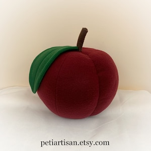 Plum Pillow, Peach Pillow, Apricot Pillow, Apple Pillow, Food Pillow, Toy Pillow, 3D Pillow