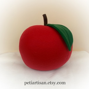 Apple Pillow, Plum Pillow, Peach Pillow, Apricot Pillow, Fruit Pillow, Food Pillow, Toy Pillow, 3D Pillow