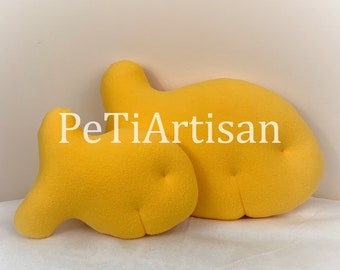 Goldfish Cracker Pillow, Biscuit Pillow, Cracker Pillow, Food Pillow