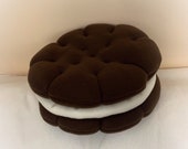 Cookie Pillow, Sandwich Cookie,Food Pillow, Doughnut Pillow