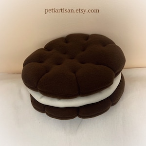 Cookie Pillow, Sandwich Cookie,Food Pillow, Doughnut Pillow