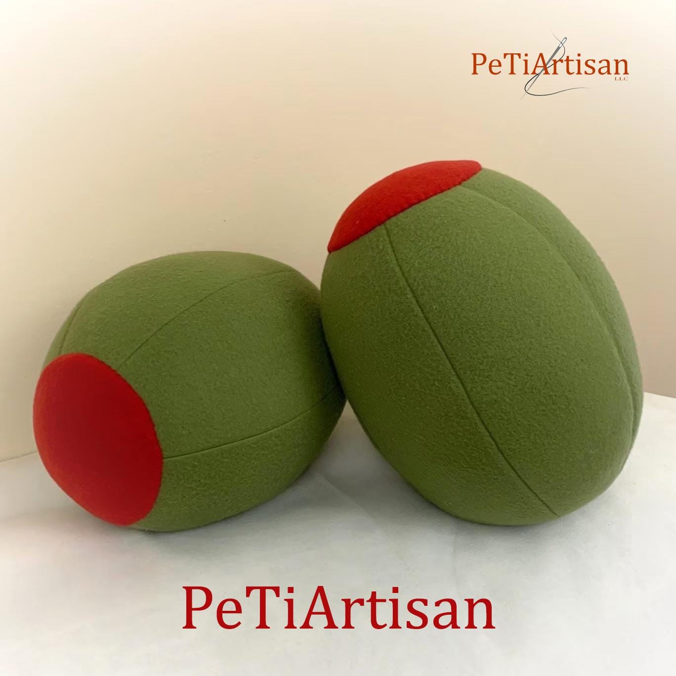 Olive Pillow, Cocktail Pillow, Martini Pillow, Food Pillow, Fruit Pillow