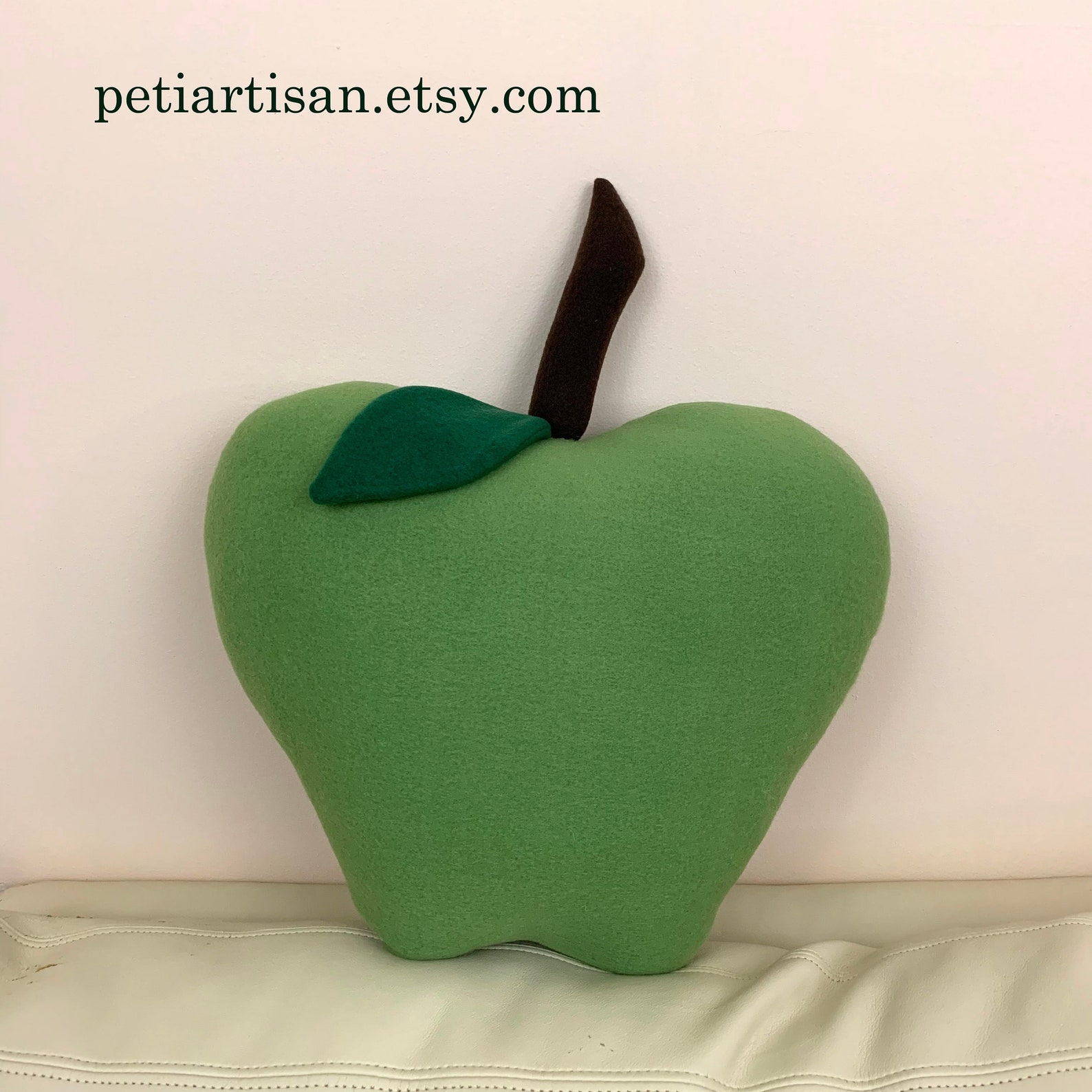 Apple Shaped Pillow Apple Pillowgreen Applered Apple Toy Etsy