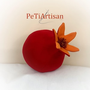 Almohada de granada, almohada con forma de granada, almohada de frutas