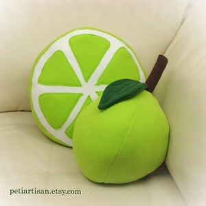 Lemon Pillow, Lemon Slice Pillow, Food Pillow, Fruit Pillow, Toy Pillow, 3D Pillow, Beach House Decor image 7