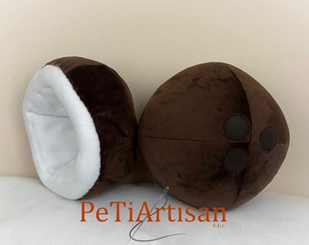 Coconut Pillow, Coconut Tree Pillow, Toy Pillow, Beach House Decor