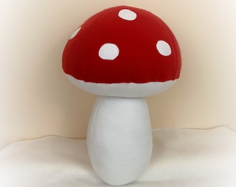 Mushroom Pillow, Toadstool Pillow, Food Pillow, Toy Pillow, 3D Pillow