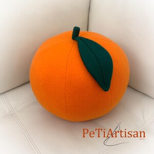 Orange Pillow, Lemon Pillow, Lime Pillow, Food Pillow, Fruit Pillow, Toy Pillow, 3D Pillow,  Beach House Decor