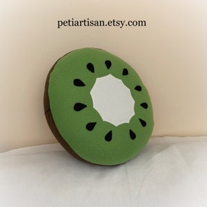 Kiwi Pillow, Fruit Pillow, Food Pillow, Toy Pillow