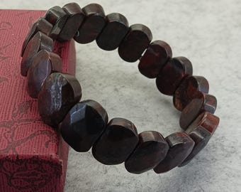 ゴールデンスワンストーンブレスレット：ファセットレイキヒーリング