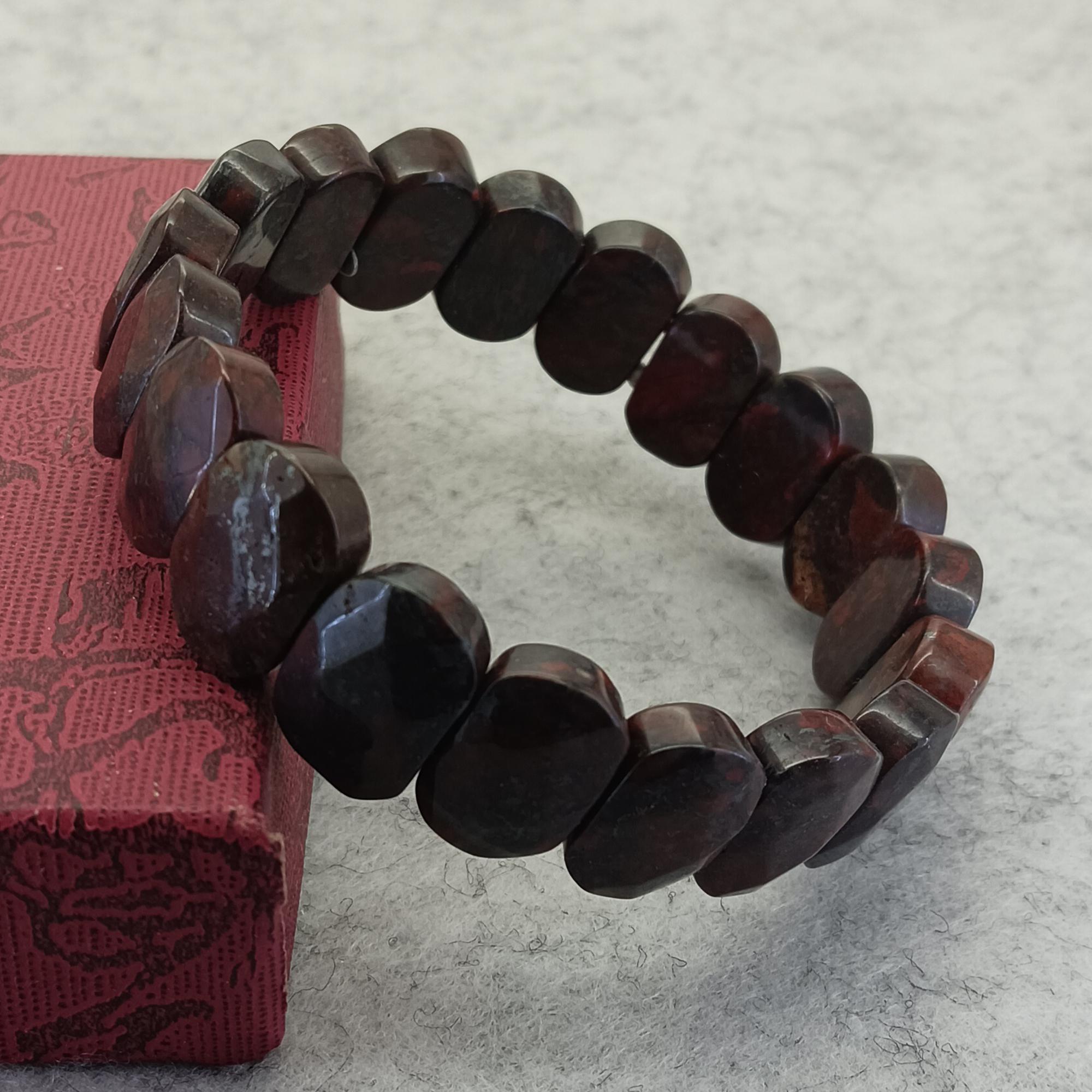 ゴールデンスワンストーンブレスレット：ファセットレイキヒーリング