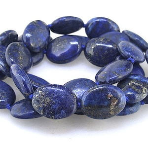 32&quot; 13mmx18mm Charm  Oval Lapis Lazuli  Beads Knotted Necklace Bracelet and earrings