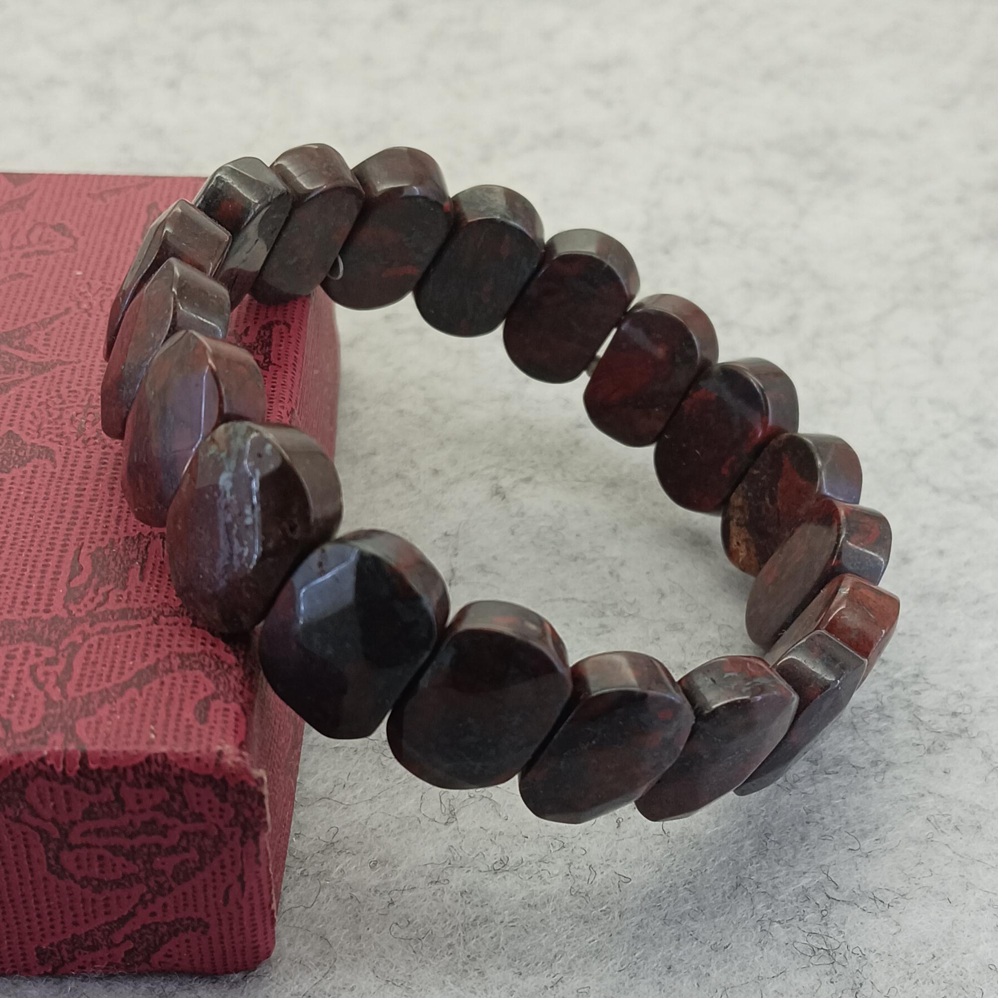 ゴールデンスワンストーンブレスレット：ファセットレイキヒーリング