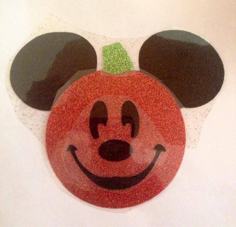 Halloween Disney Inspired Heat transfer vinyl glitter or Etsy
