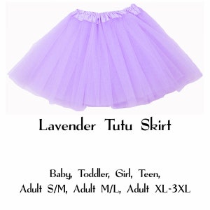 Lavender 3-Layer Tutu Skirts - 7 Sizes!