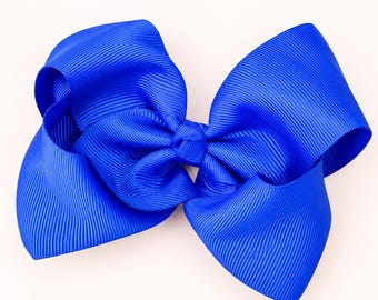 4.5" Classic Boutique Hair Bow | Girls Hair Bow on Alligator Clip | Baby Toddler Bow | Everyday Bow | School Hair Accessories