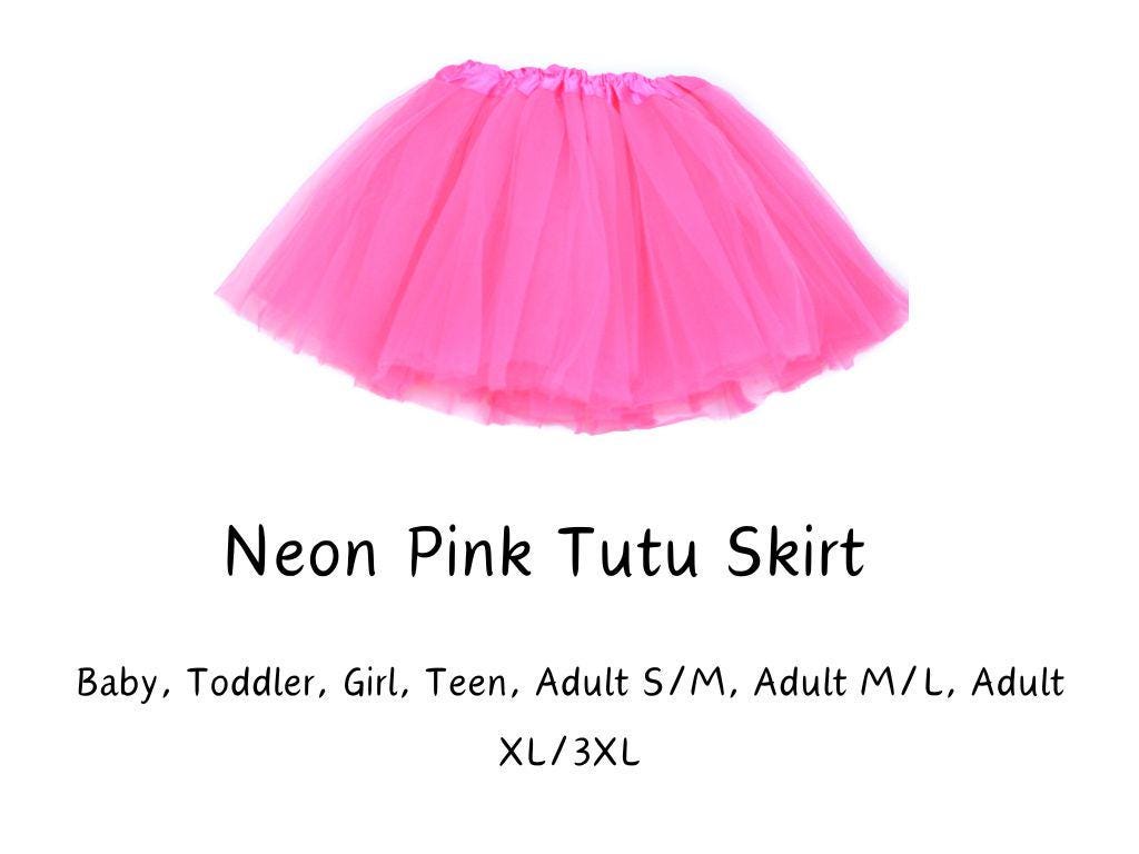 Plus size neon pink tutu hot sale