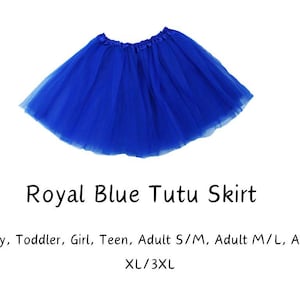 Royal Blue 3 layer Tutu Skirts 7 Sizes Baby to Plus Size Women s Tutus Fun Run Tutu Dance Tutu Costume Tutus Etsy