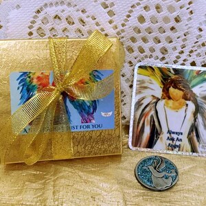 Angel Token Gift Set, Pocket Angel Token Gift, Angel Gift Set, Pocket Angel Token, Angel Token, Guardian Angel Pocket token, token gift set