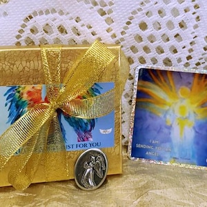 Angel Token Gift Set, Pocket Angel Token Gift, Angel Gift Set, Pocket Angel Token, Angel Token, Guardian Angel Pocket token, token gift set