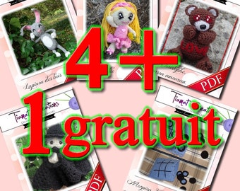 PDF Crochet - PACK 4 + 1 FREE - Tiamat Creations