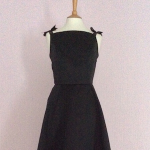 Vintage made to order black Audrey Hepburn dress