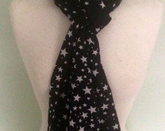 Star black & white scarf accessories