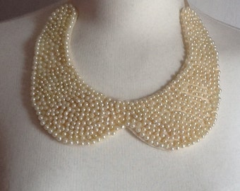 Vintage pearl and beaded collar/necklace