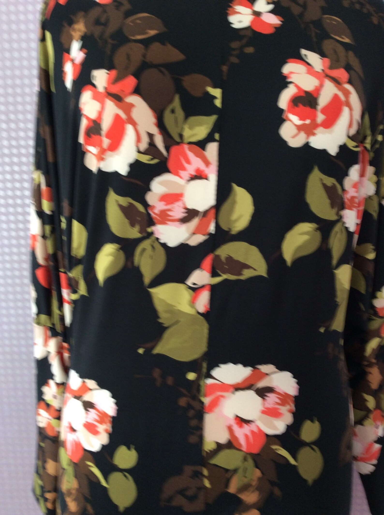 Black Floral Printed Dress